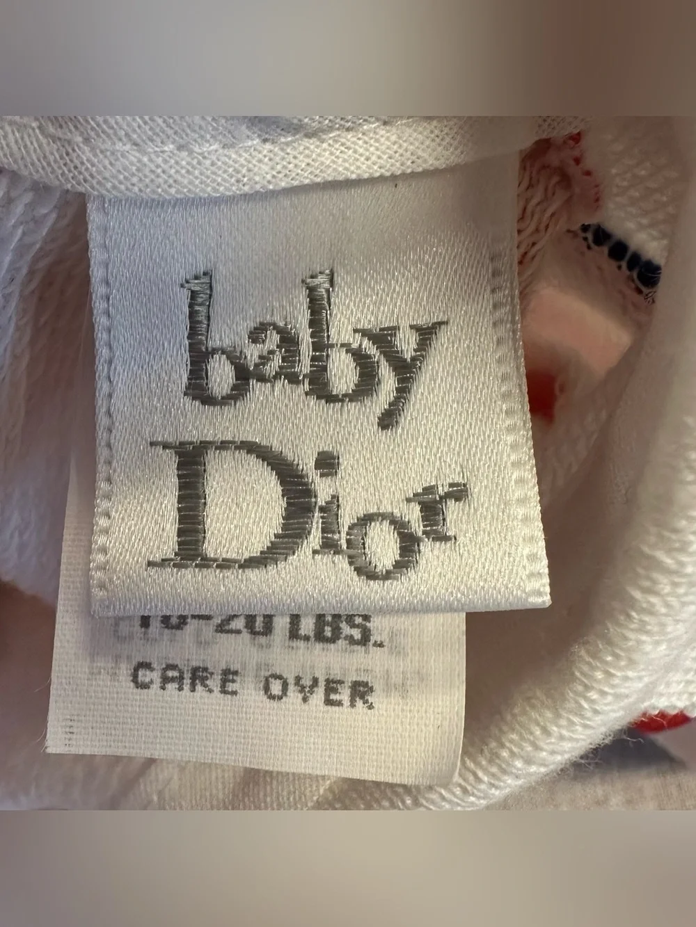 NWOT Baby Dior Nautical Romper 9 Months (18-20lbs)